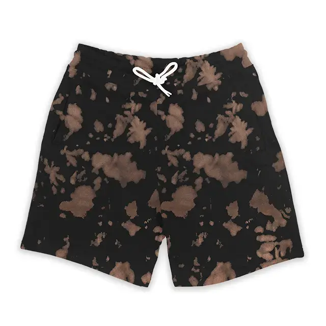 Brown-and-black-tie-dye-Shorts-qikink.webp