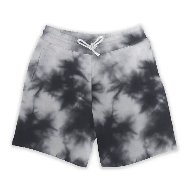 Black-White-tie-dye-Shorts-qikink.webp