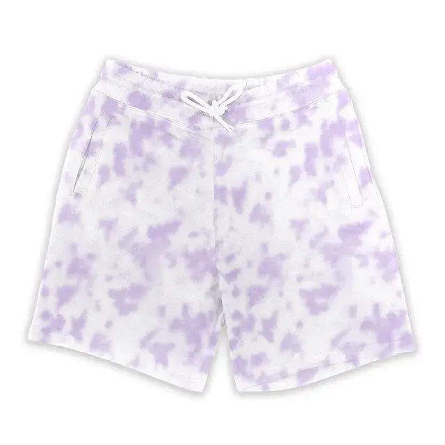 White-lavender-tie-dye-Shorts-qikink.webp